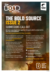 SUBMISSION CALL OUT for The Bold Source Issue 4 — Brimbank Youth Services