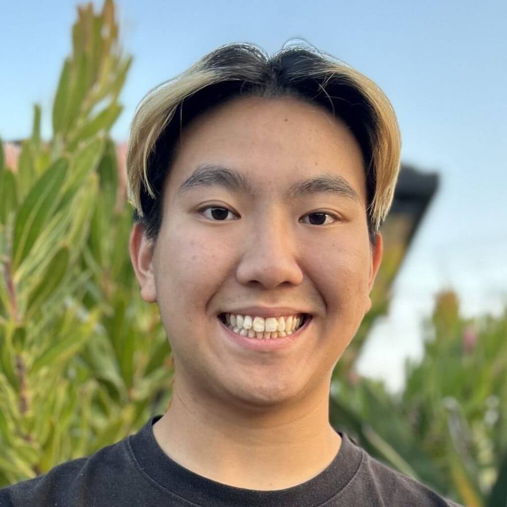 Todd Truong is a black shirt and smiling