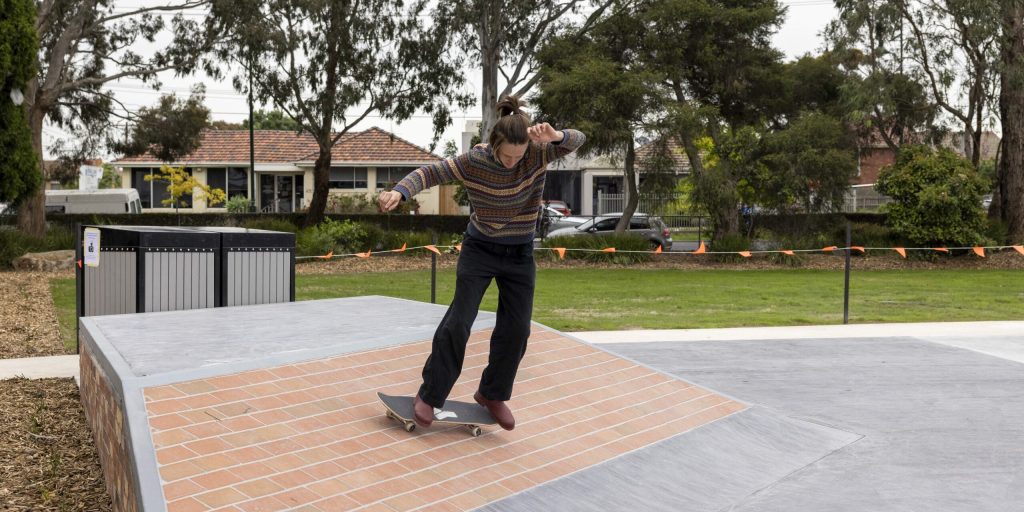 Person doing a trick on a skateboard